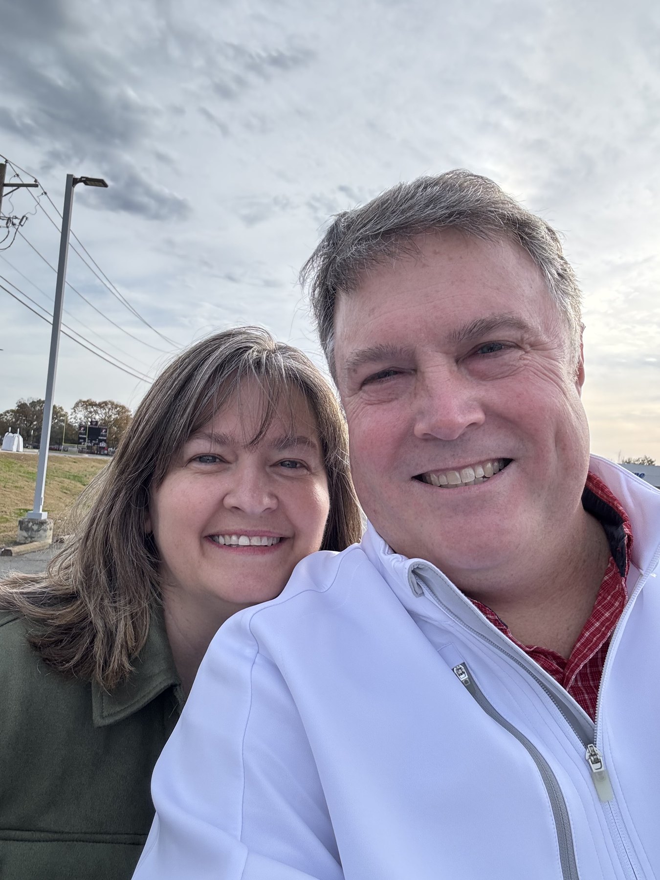 Jeff Elmore with his wife Michelle.